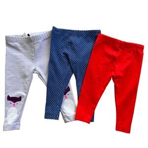 Baby Girl Tea Leggings Bundle Size 3-9 Months